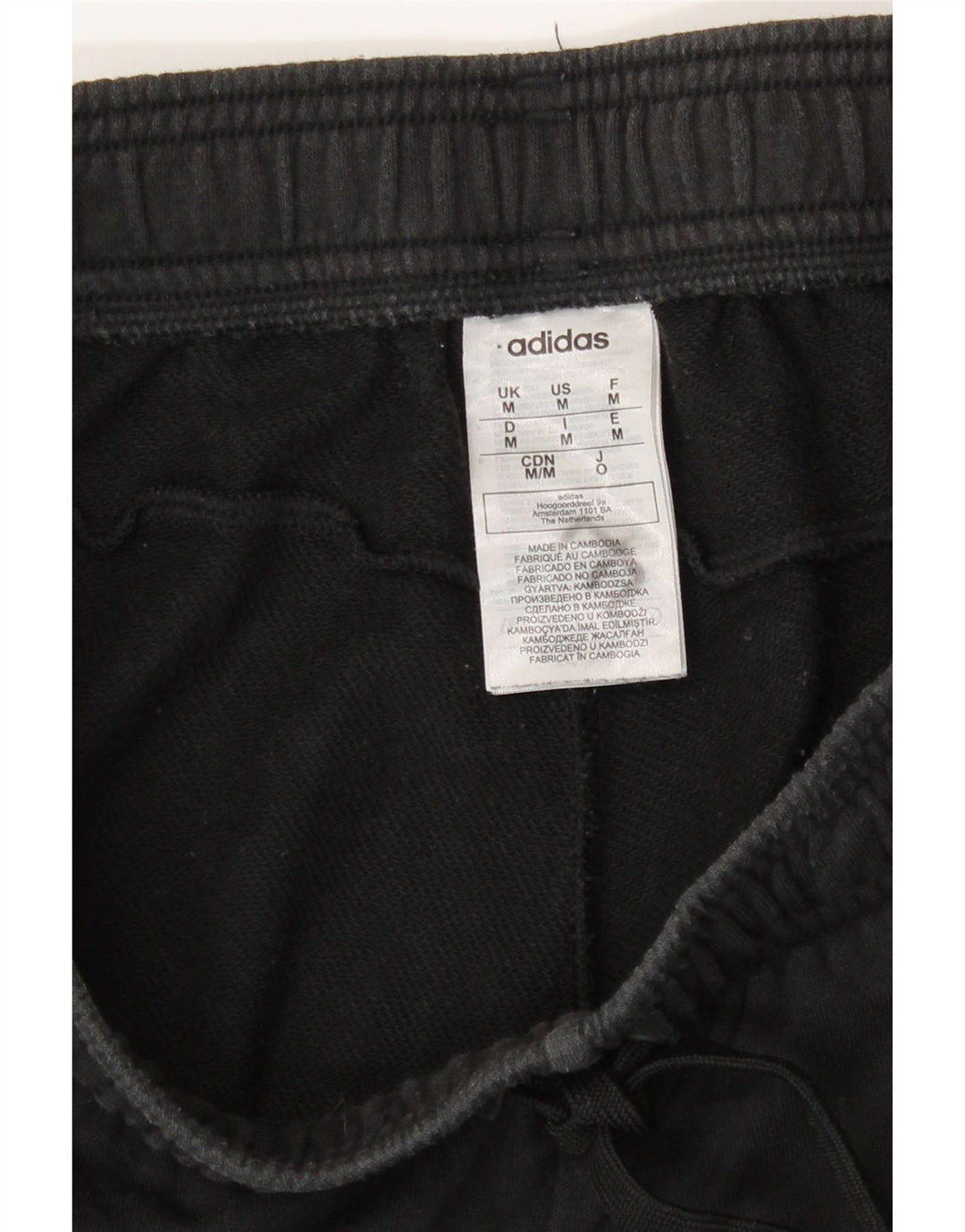 Adidas Herre Sportshorts Medium Sort Bomuld