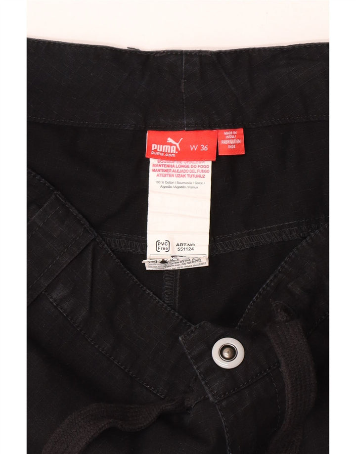 Puma Herre Cargo Shorts W36 Large Black Bomuld