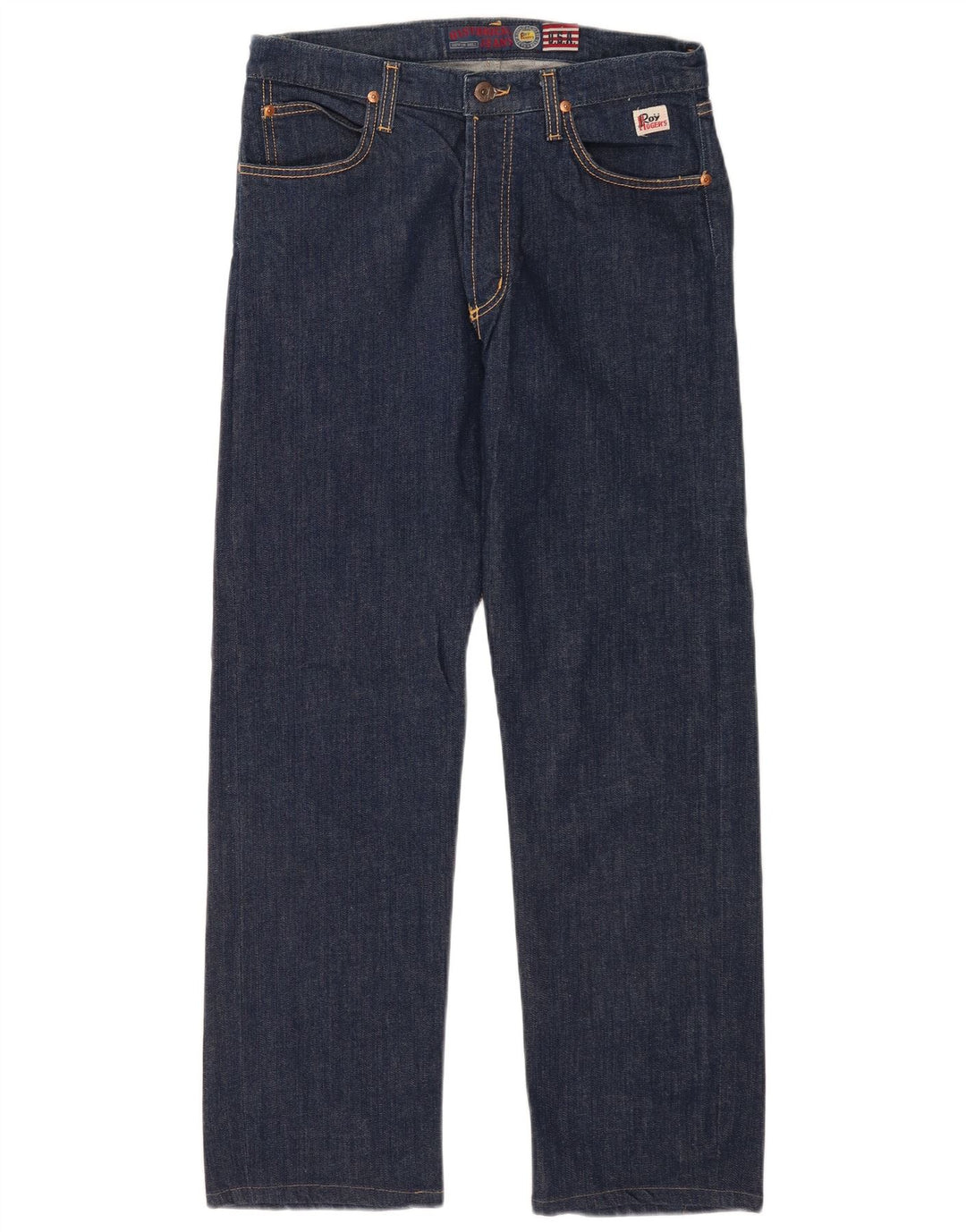 Roy Rogers Straight Jeans til mænd W33 L29 Marineblå bomuld