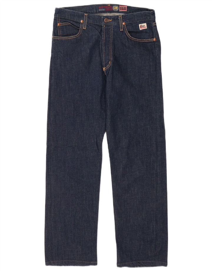 Roy Rogers Straight Jeans til mænd W33 L29 Marineblå bomuld
