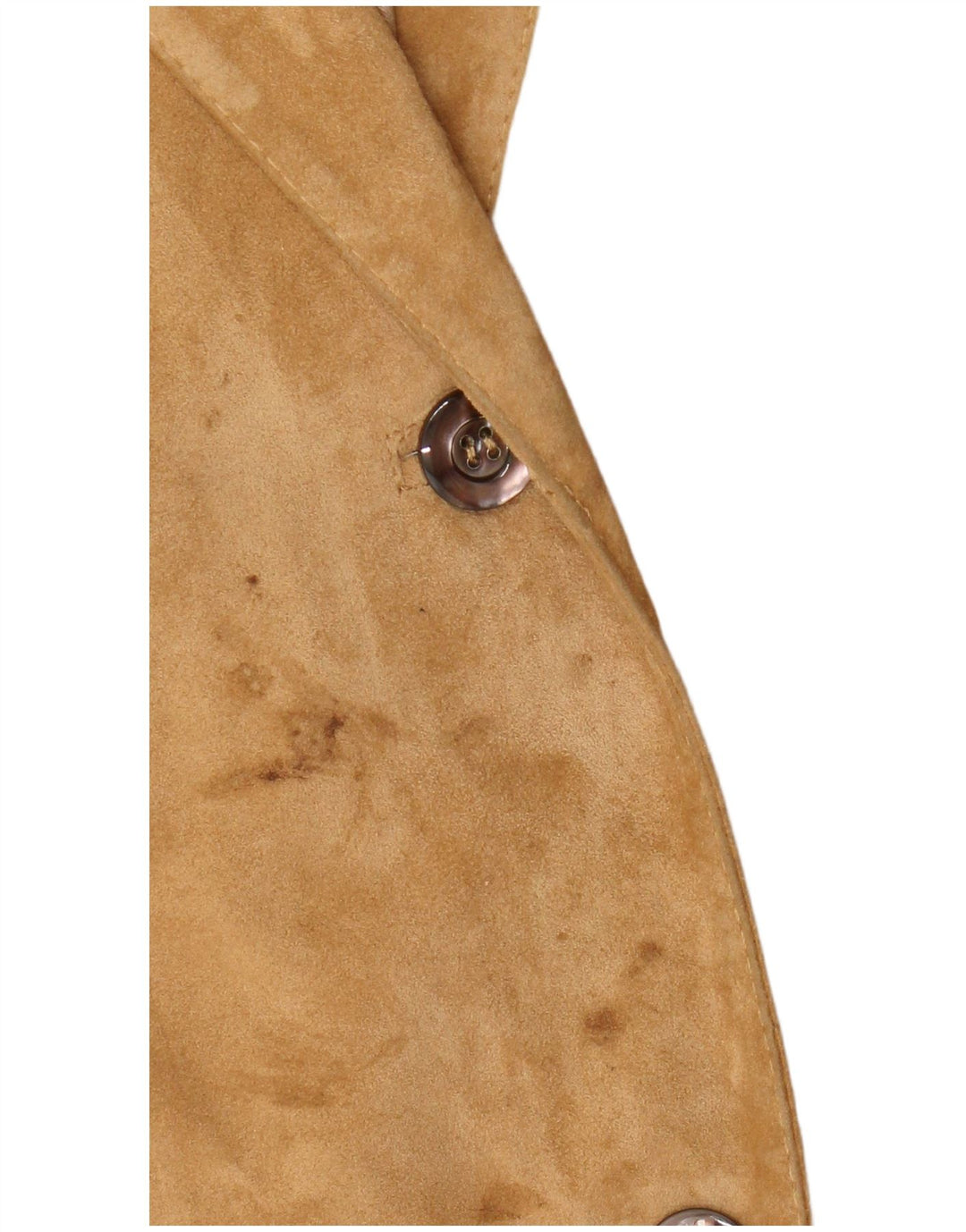 Vintage dame 2-knaps ruskindsblazerjakke UK 14 medium brun