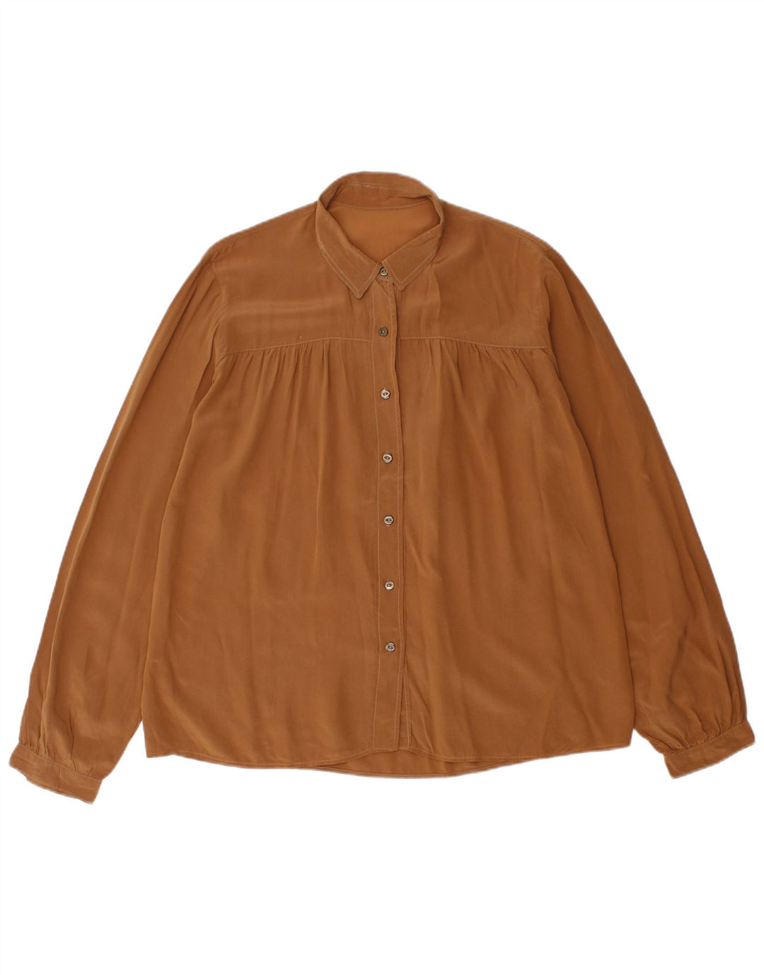 VINTAGE Dameskjorte UK 18 XL Brun