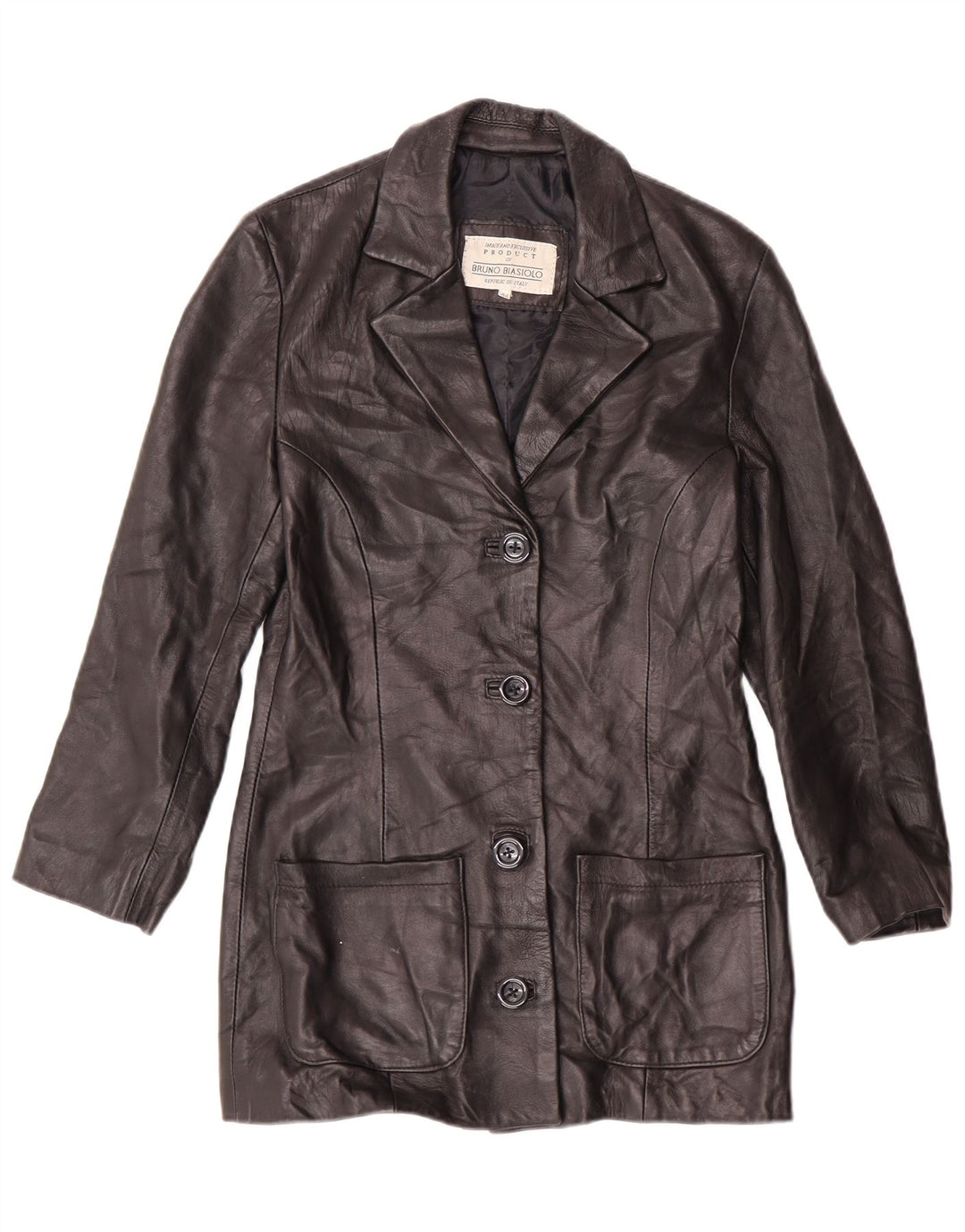 Vintage dame læderjakke IT 44 Medium Black Classic