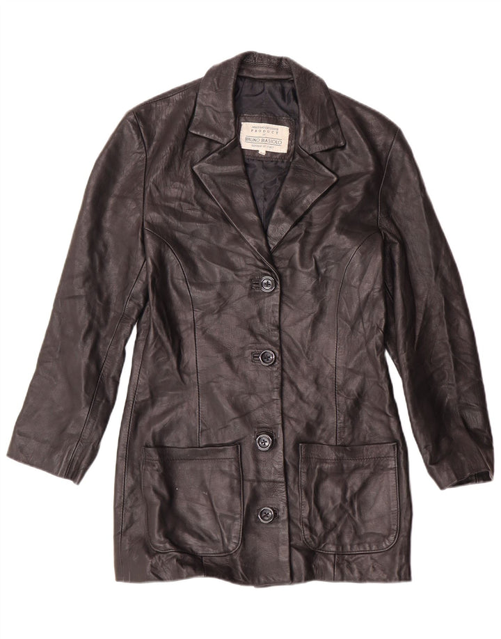 Vintage dame læderjakke IT 44 Medium Black Classic