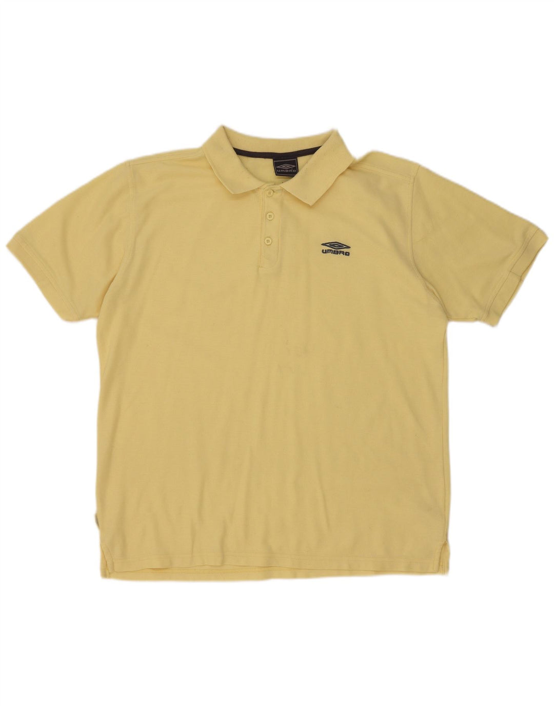 Umbro Herre Polo Shirt XL Gul Polyester