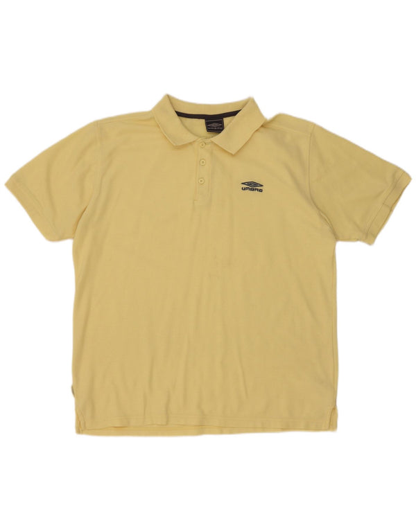 Umbro Herre Polo Shirt XL Gul Polyester