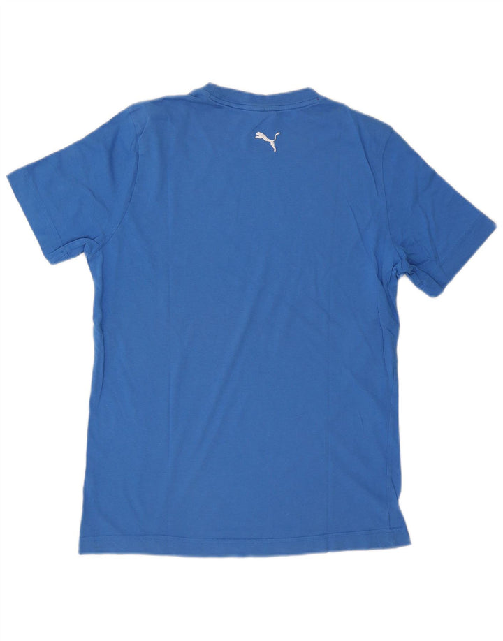 Puma Herre Grafisk T-Shirt Top Medium Blue