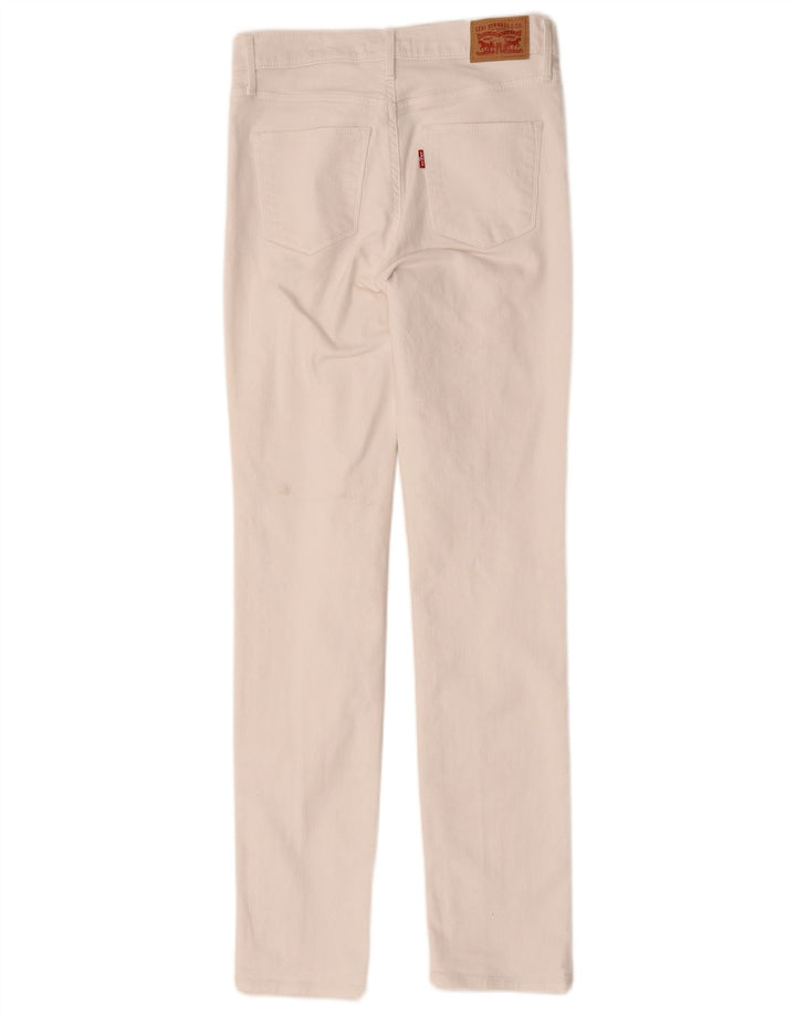 Levi's Kvinder Slankende Slim Jeans W28 L31 Hvid Bomuld