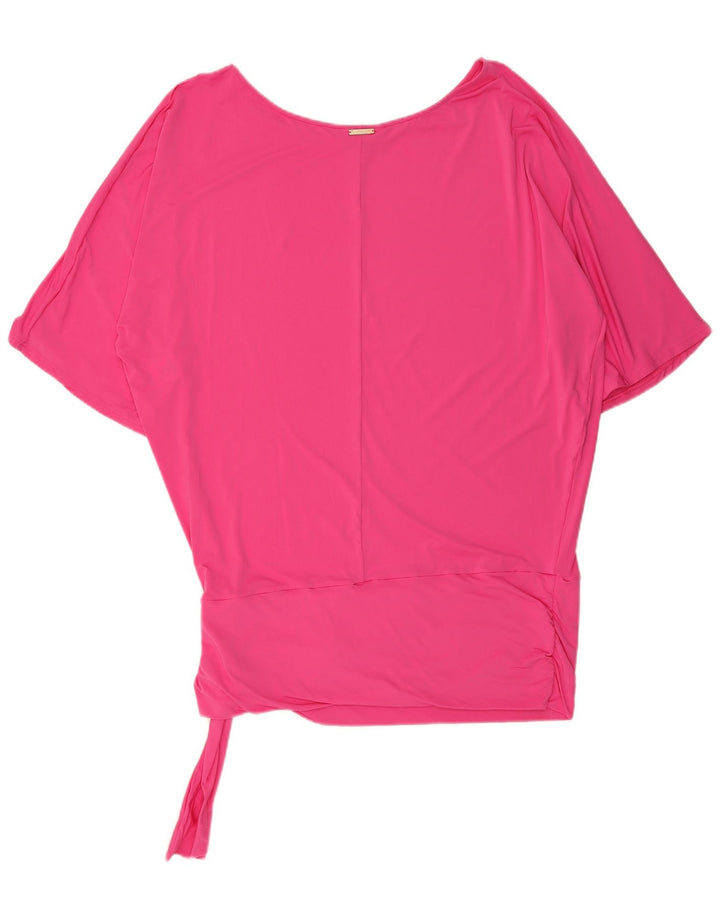 Michael Kors Dame Oversized Tunika Top UK 16 Large Pink Nylon