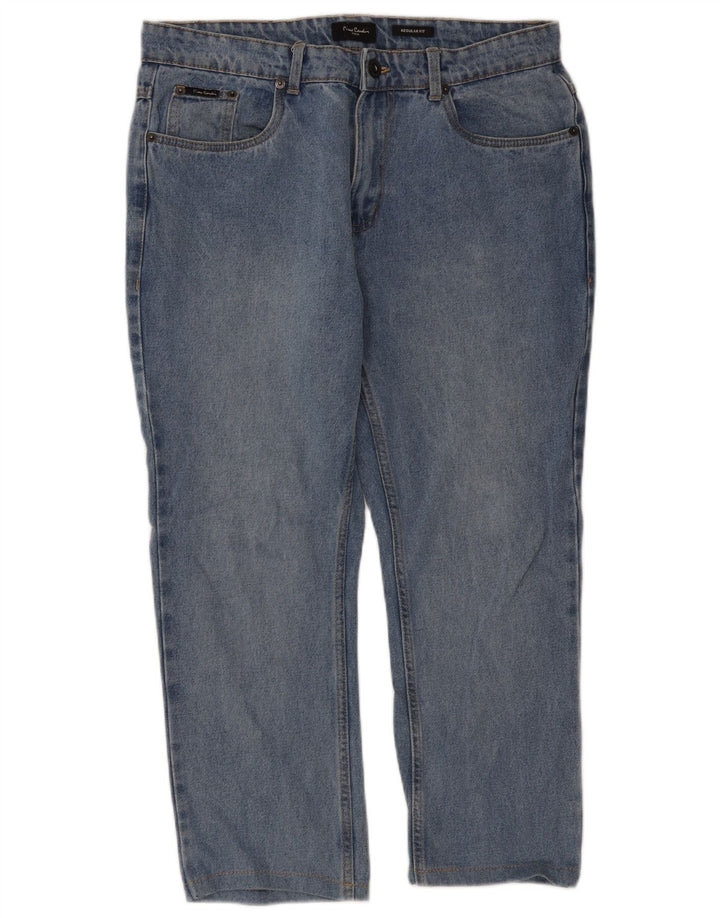 Pierre Cardin Herre Regular Fit Straight Jeans W34 L24 Blå