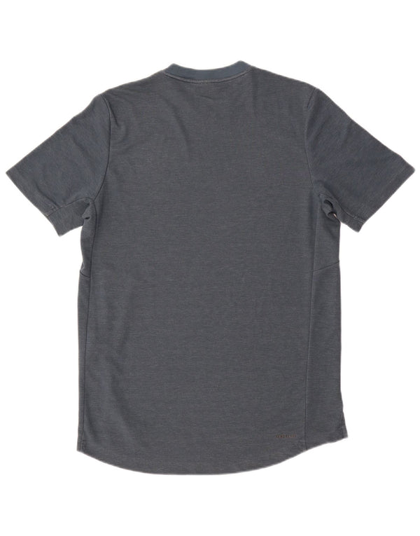 Adidas Grafisk T-shirt top til mænd, lille marineblå polyester