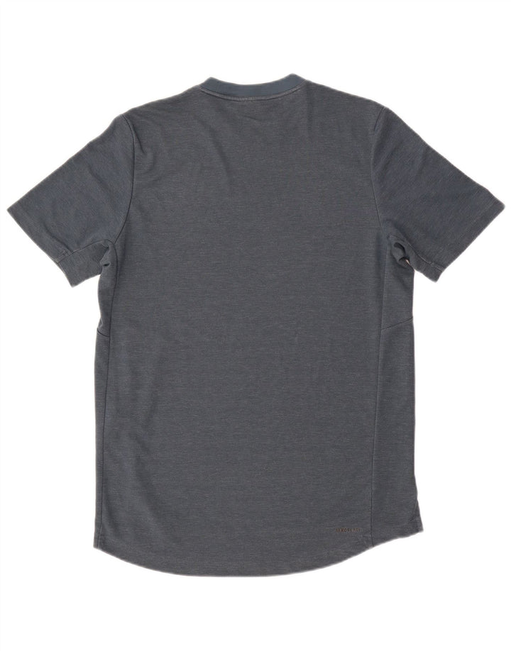 Adidas Grafisk T-shirt top til mænd, lille marineblå polyester