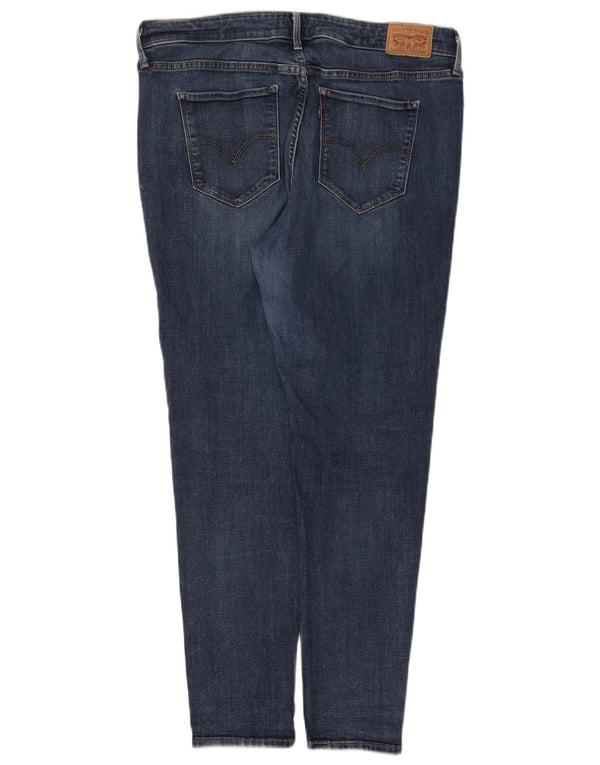 Levi's Dame Shaping Skinny Jeans US 18 2XL W36 L30 Marineblå Bomuld