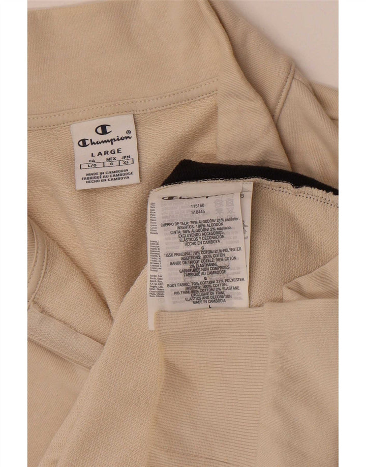 Champion Womens træningsdragt Topjakke UK 14 Large Off White Colourblock