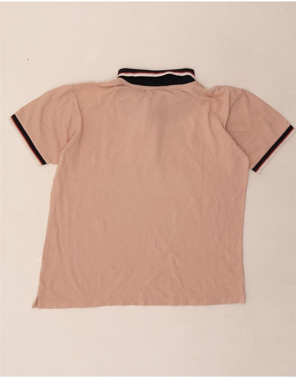 Lotto Herre Rugby Polo Shirt Stor Pink Bomuld