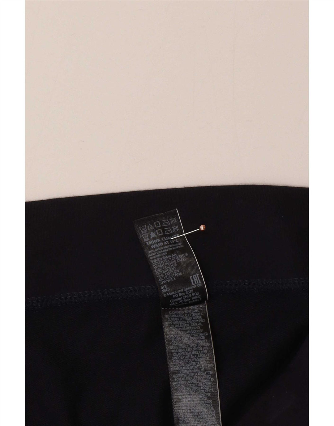 Marks & Spencer Dame Leggings UK 22 3XL Marineblå Bomuld