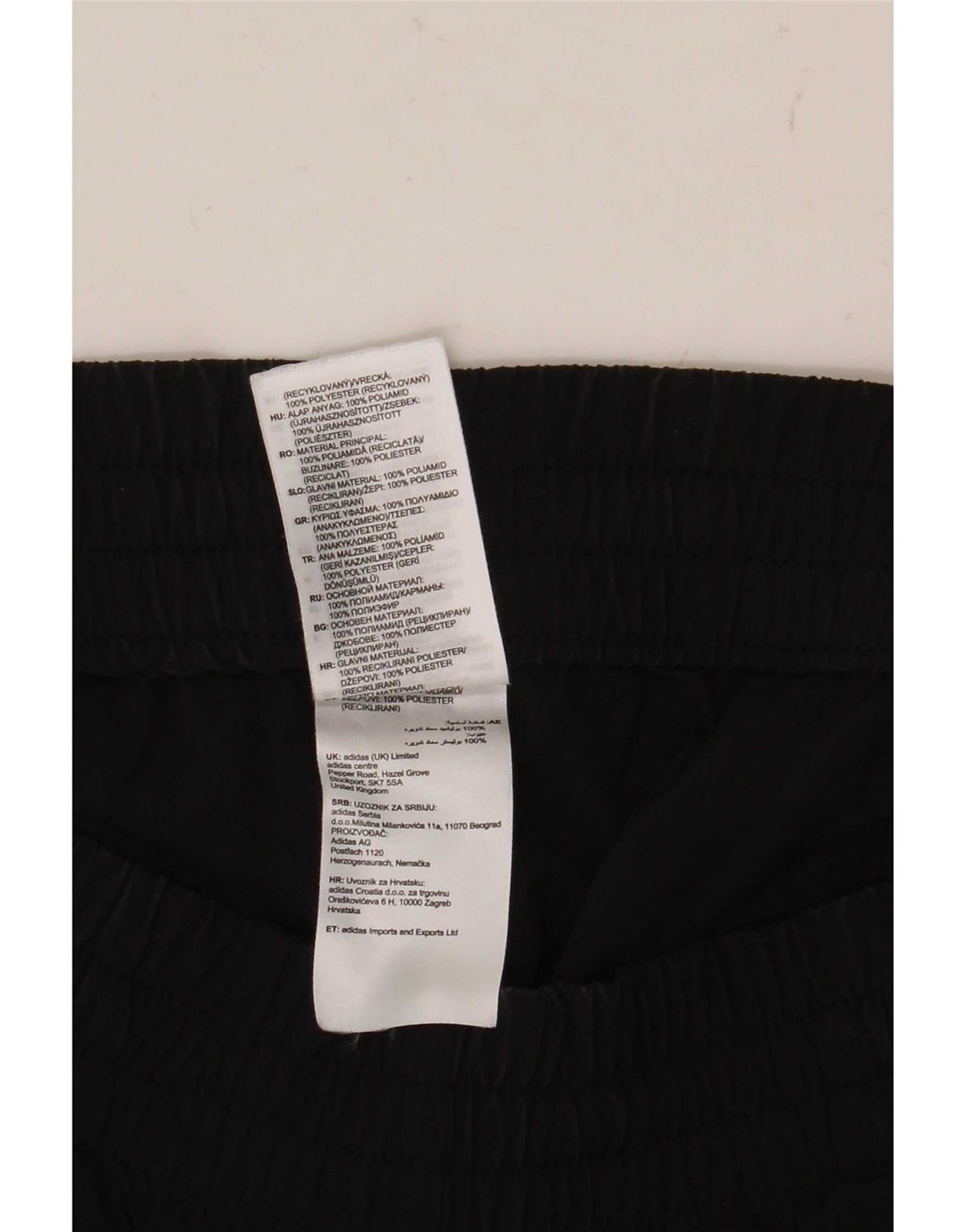 Adidas sportsshorts til kvinder UK 8/10 Small Black Polyamide
