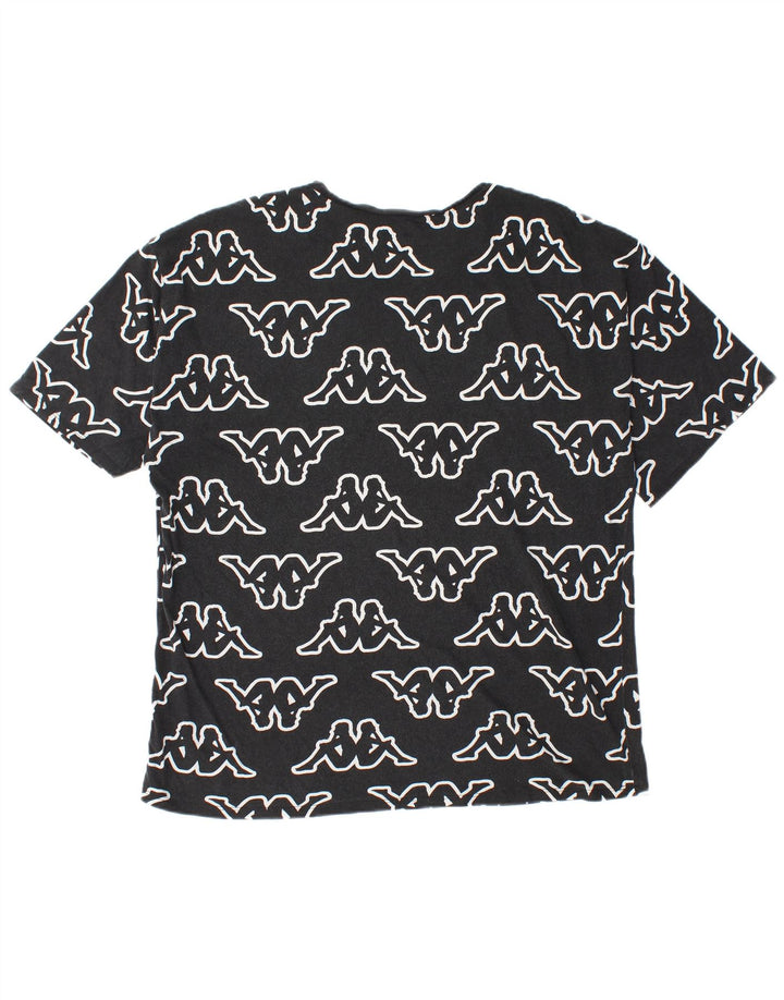 Kappa Herre Tezenis Grafisk T-Shirt Top Stor Sort