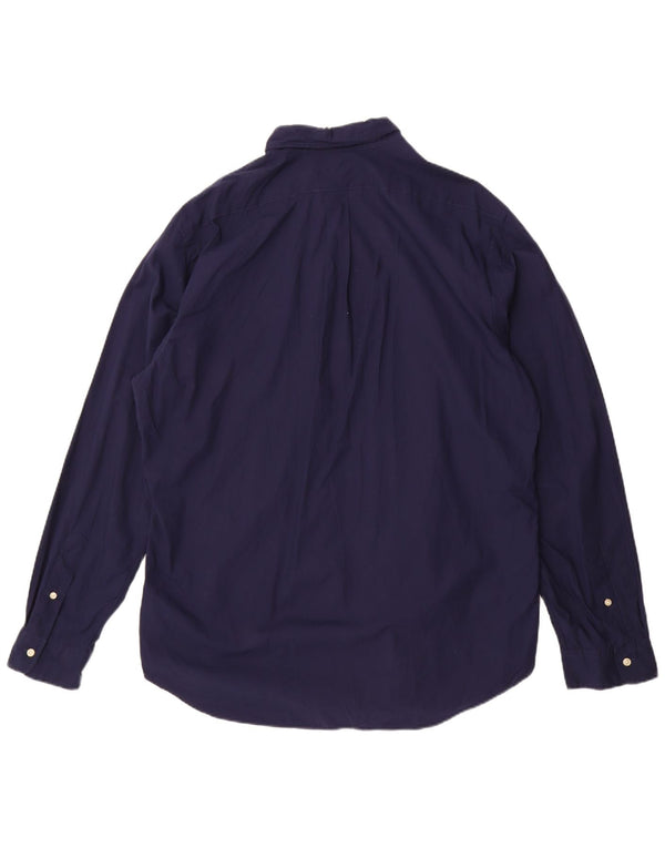 Ralph Lauren herre Slim Fit skjorte 2XL marineblå bomuld