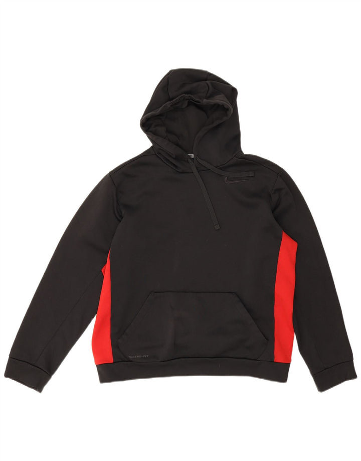 Nike Dame Hættetrøje UK 14 Medium Sort Colourblock Polyester