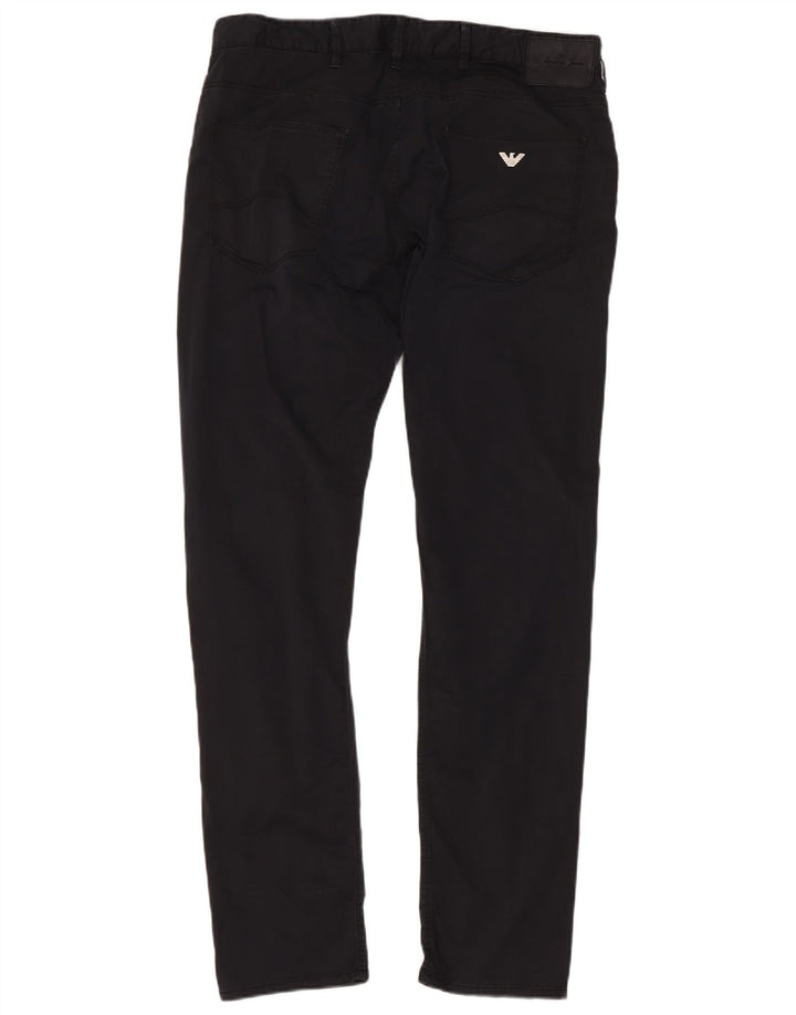 Armani Herre Slim Jeans W36 L32 Marineblå Bomuld