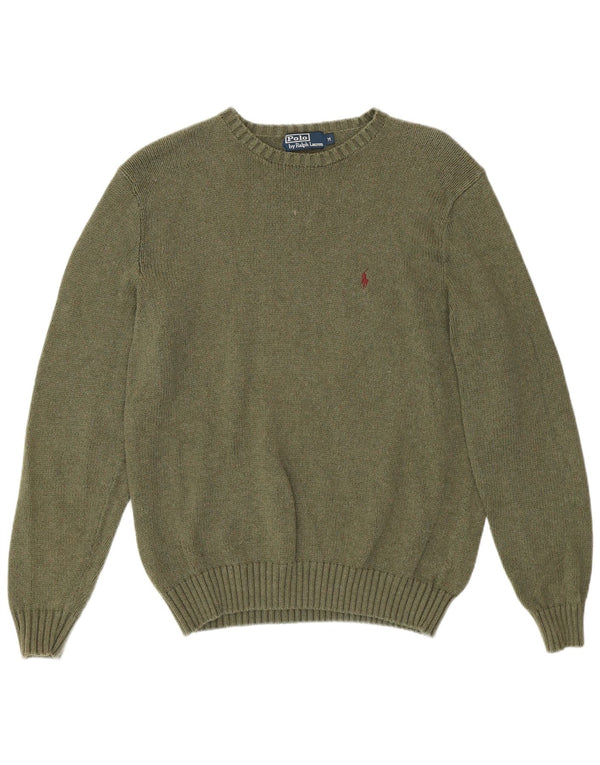 Polo Ralph Lauren Herre sweater med rund hals, medium Khaki Bomuld