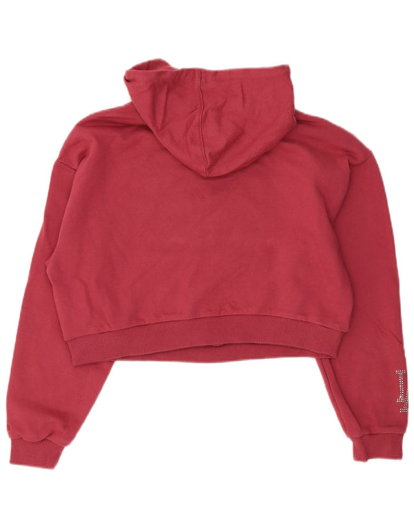 New Era Dame Los Angeles Dodgers Grafisk Hoodie Jumper UK 10 Small Pink