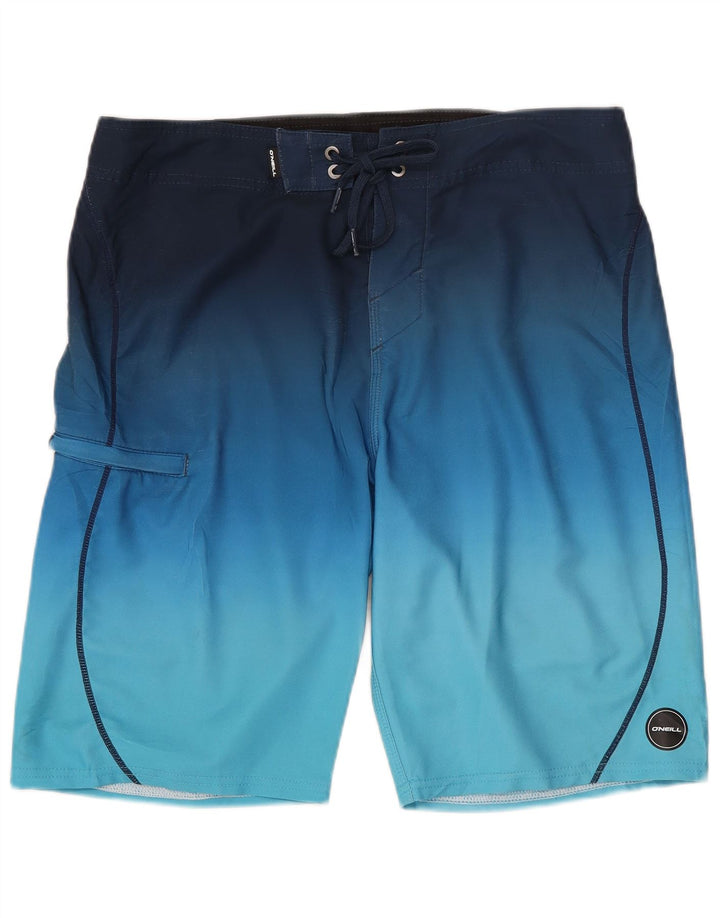 O'NEILL Mens Swimming Shorts Medium  Navy Blue Colourblock Polyester