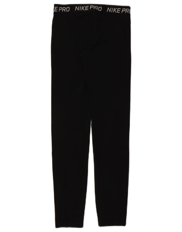 Nike grafiske leggings til kvinder UK 4 XS sort polyester