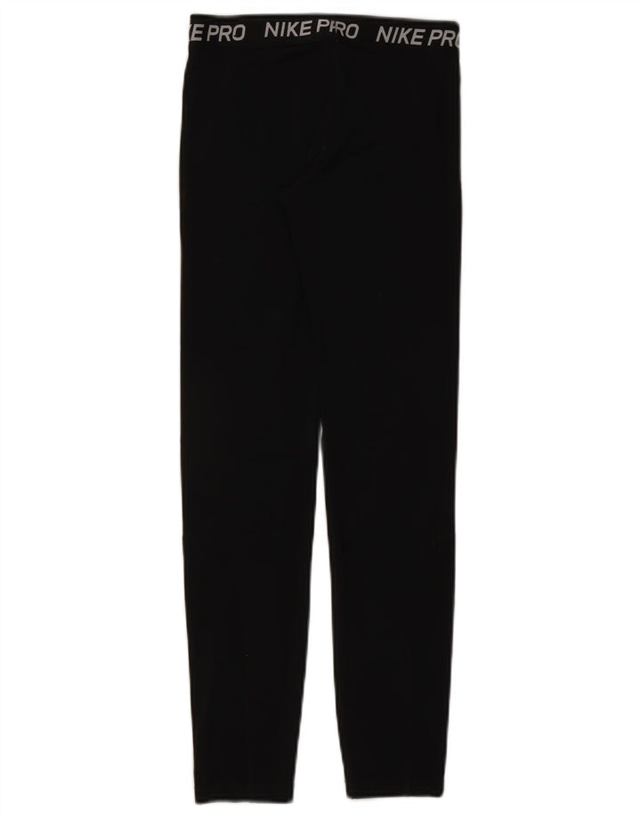 Nike grafiske leggings til kvinder UK 4 XS sort polyester
