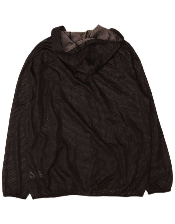 Adidas Regnjakke med hætte til mænd UK 42 XL Sort Polyester