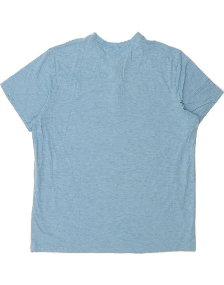 EDDIE BAUER Mens T-Shirt Top XL Blue Flecked Cotton Vintage Eddie Bauer and Second-Hand Eddie Bauer from Messina Hembry 