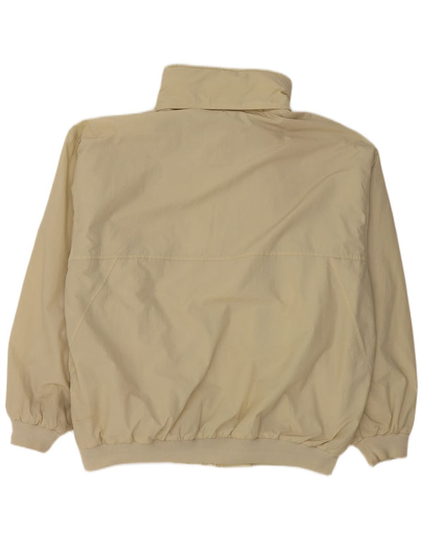Slam Herre Hooded Bomber Jacket UK 44 2XL Off White Nylon