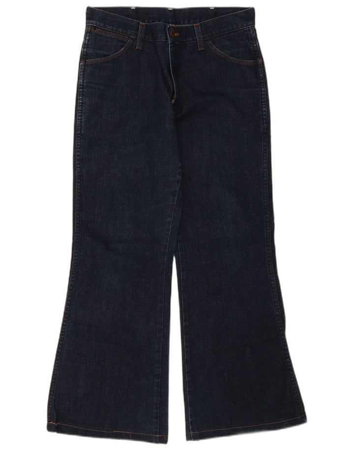 Wrangler Herre Flared Jeans W30 L28 Marineblå Bomuld