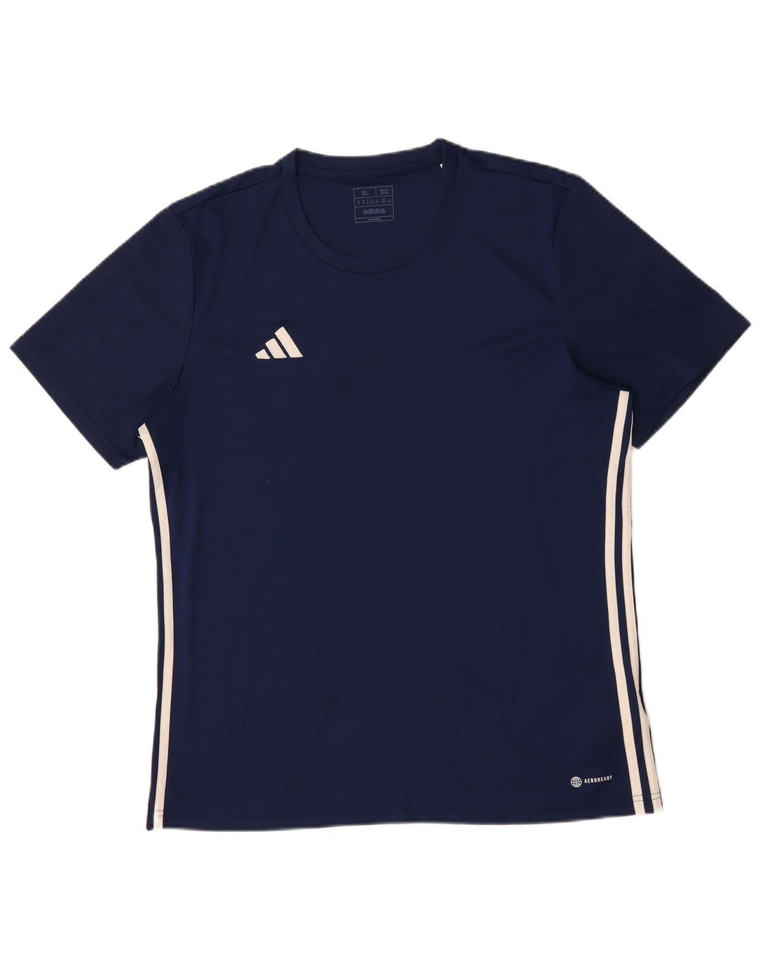 ADIDAS Aeroready Slim Fit T-Shirt Top XL Marineblå polyester