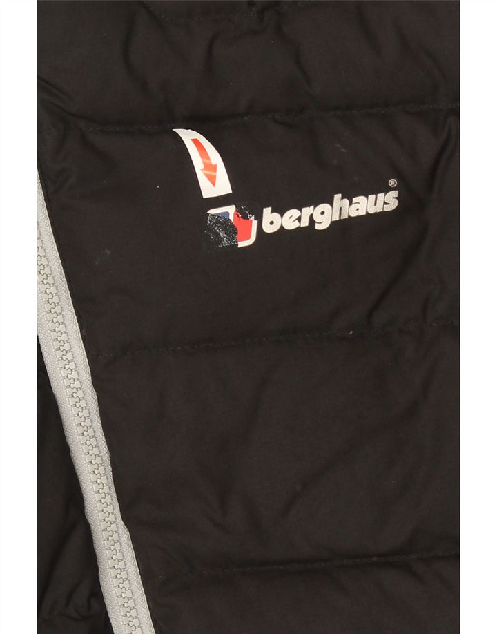 Berghaus Herre hættepolstret jakke UK 38 Medium Sort Polyester