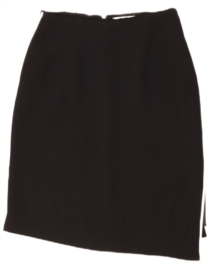 REISS asymmetrisk nederdel til kvinder UK 8 Small W28 Black Polyester