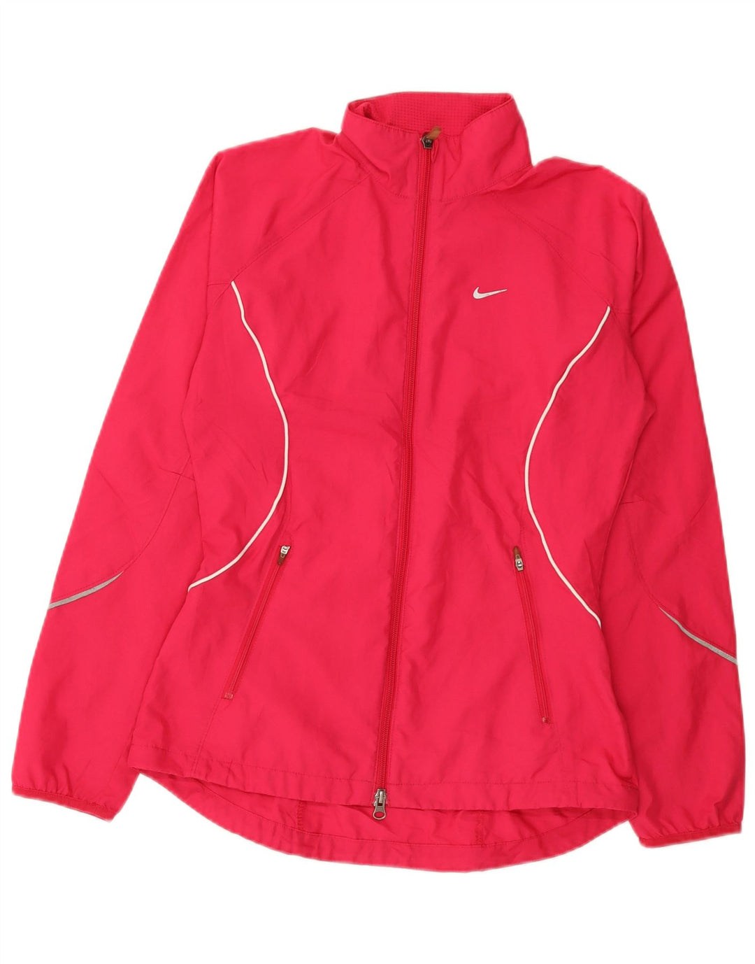 NIKE træningsdragt topjakke til kvinder UK 10 Lille rød polyester