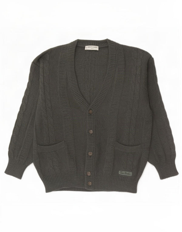 Pierre Cardin Herre Cardigan Sweater IT 48 Medium Khaki