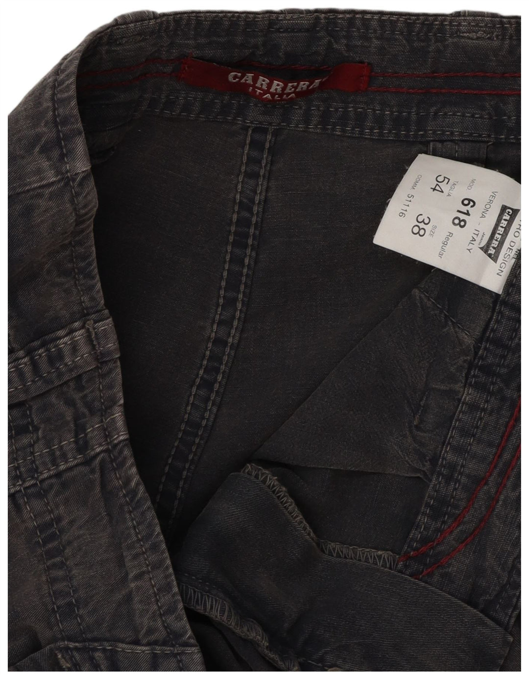 CARRERA Mens 618 Cargo Shorts W38 XL  Navy Blue Cotton