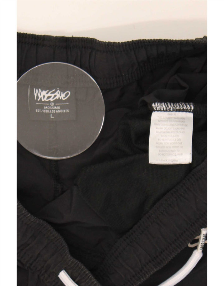 Mossimo Herre grafiske svømmeshorts Stor sort nylon