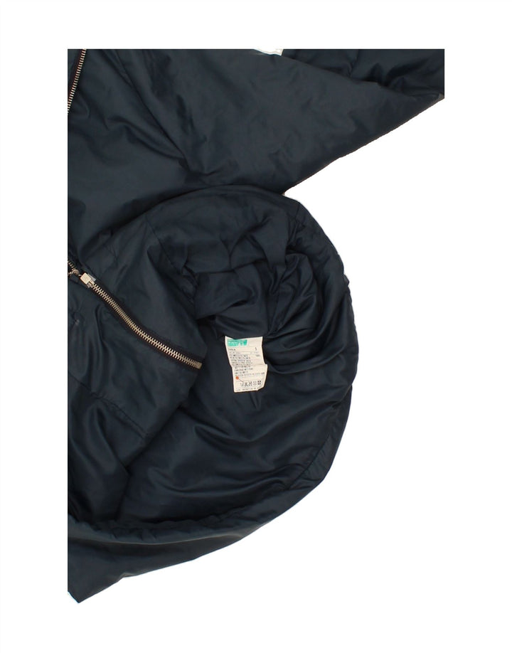BENETTON Womens Windbreaker Jacket UK 10 Small Navy Blue Polyester Vintage Benetton and Second-Hand Benetton from Messina Hembry 