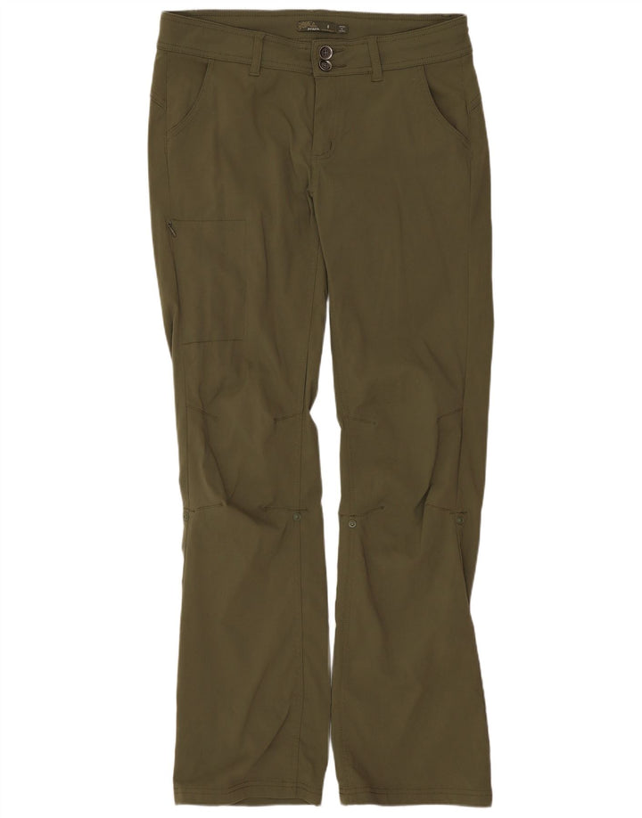 PRANA Straight Cargo Bukser til kvinder US 8 Medium W32 L31 Khaki Nylon