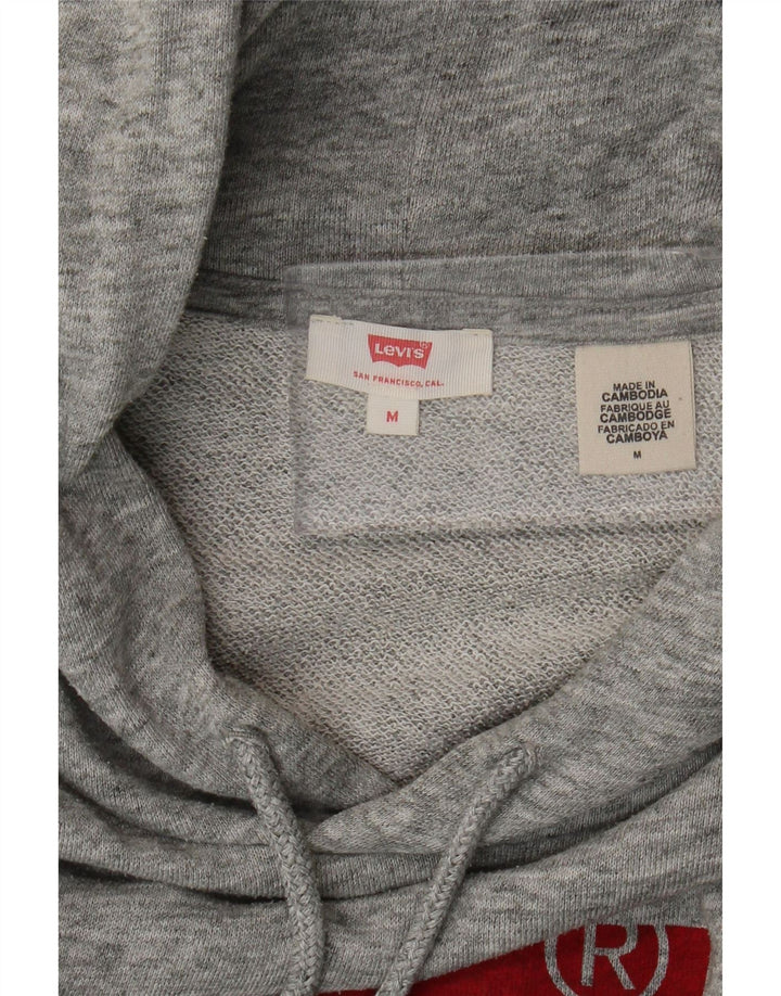 Levi's Grafisk hættetrøje til kvinder UK 14 Medium Grå Flecked