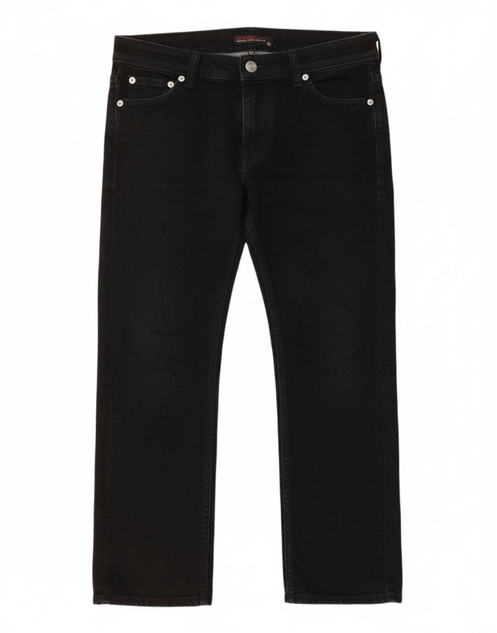 Guess Womens Cropped Jeans W28 L23 Sort bomuld