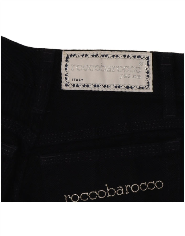 ROCCOBAROCCO Womens Capri Jeans W24 L17 Navy Blue