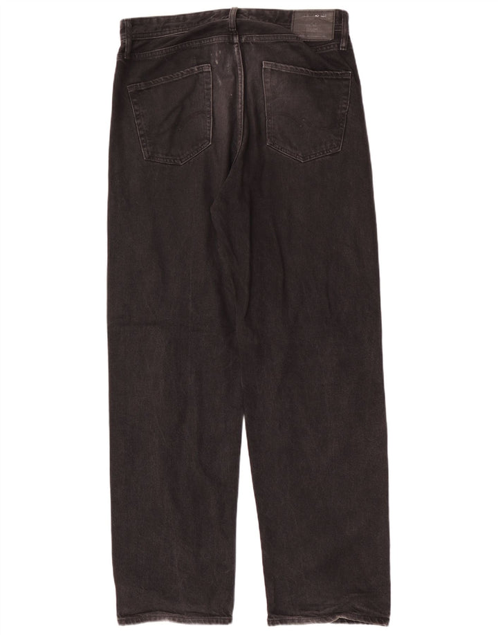 Jack & Jones Herre løse jeans W31 L34 Sort bomuld