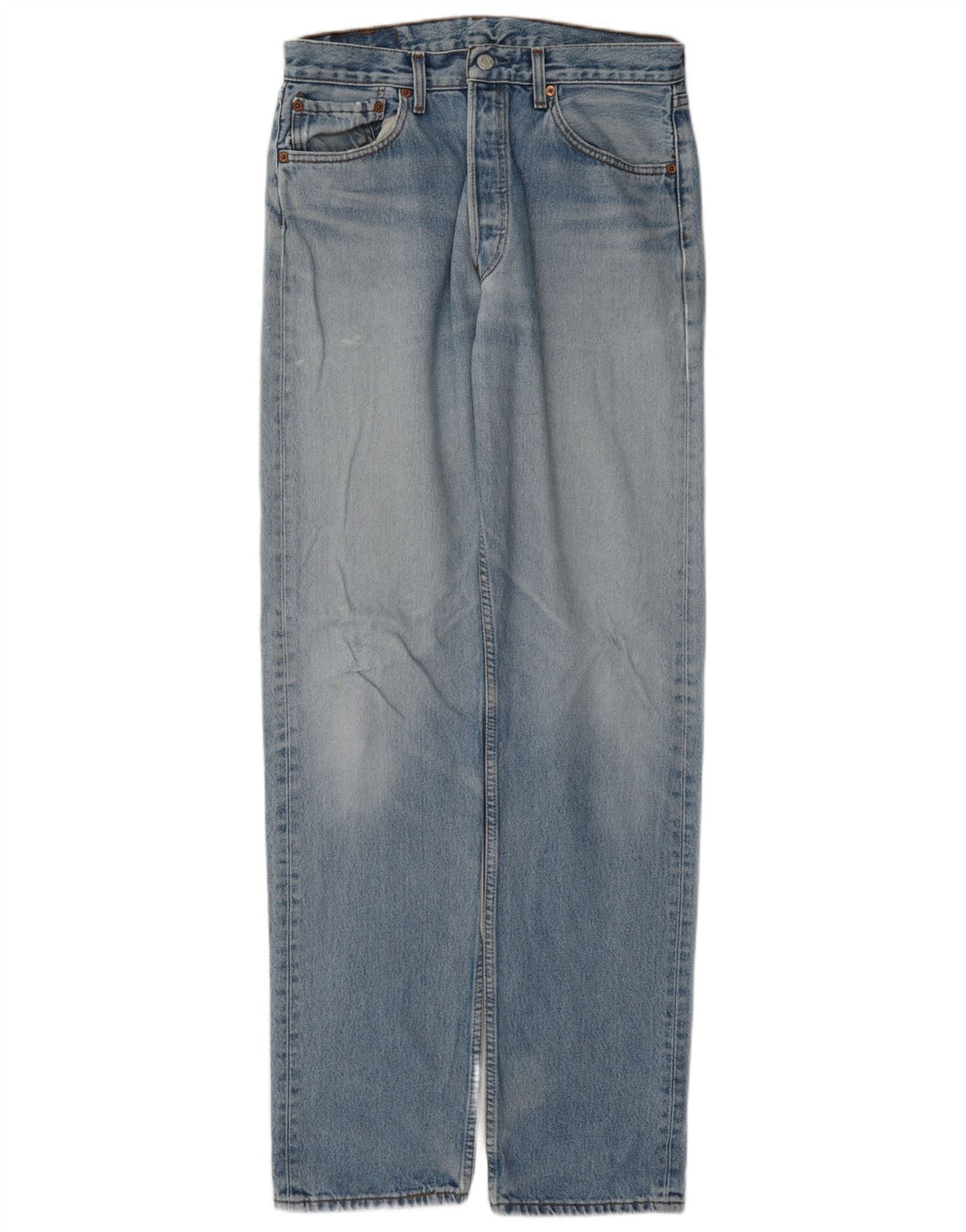 Levi's Herre 501 lige jeans W33 L36 blå bomuld