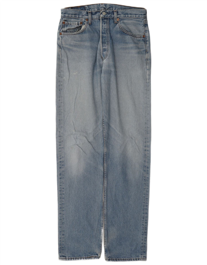 Levi's Herre 501 lige jeans W33 L36 blå bomuld