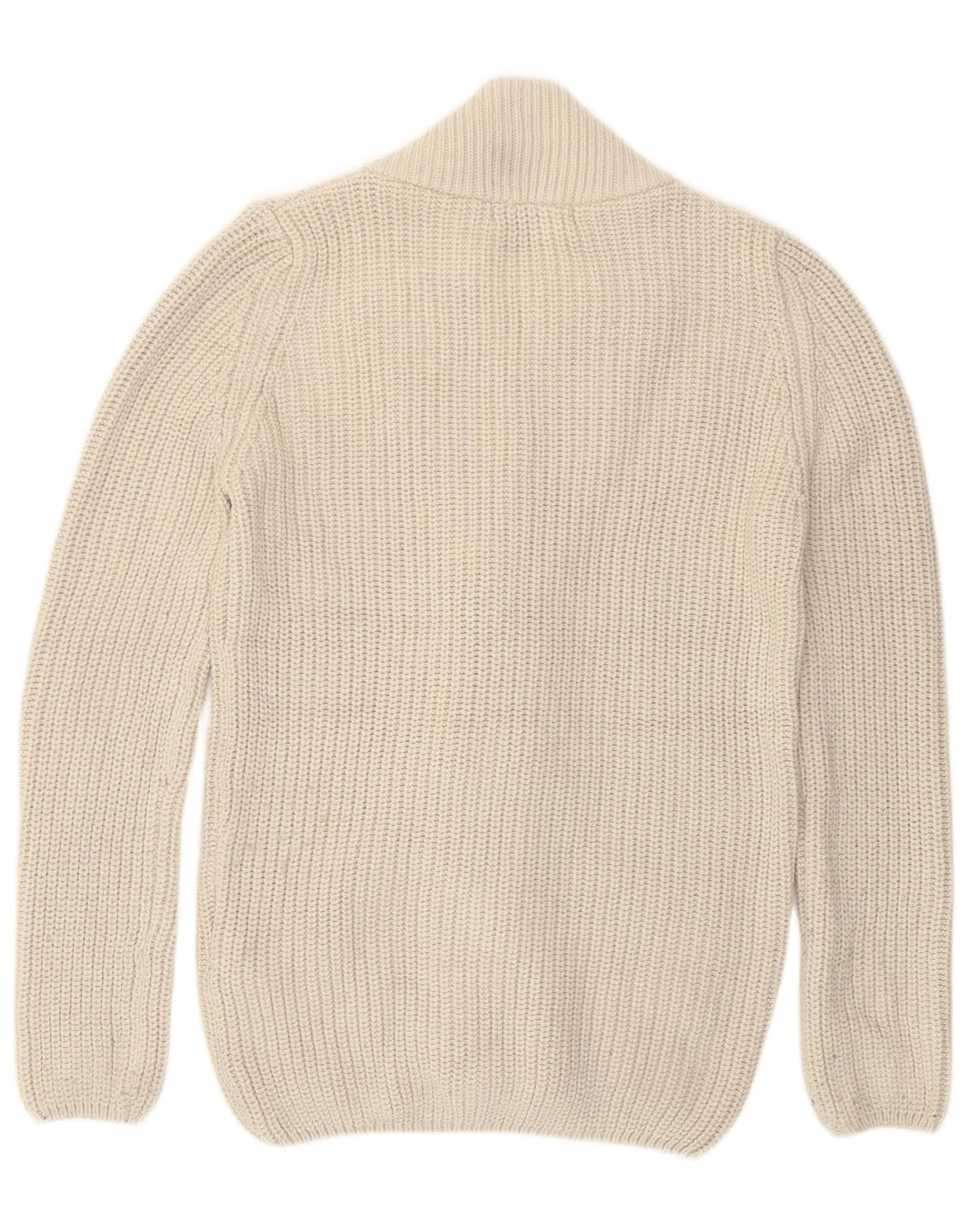 Zara Herre Duffle Buttons Cardigan Sweater Medium Off White Akryl